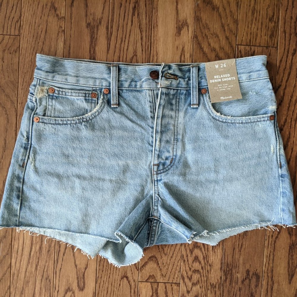 Relaxed Denim Shorts - Madewell Shorts - Size 26